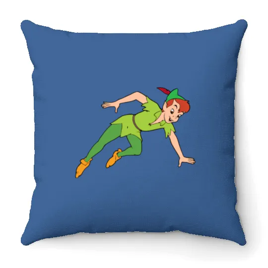 Peter Pan Disney Throw Pillows, Lost Boys Throw Pillows, Cute Peter Pan Throw Pillows, Peter Pan Fan Gift
