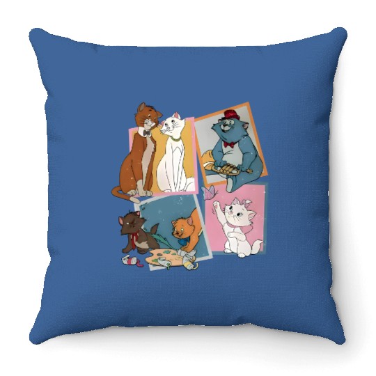 Vintage 90's Aristocats Throw Pillows, Disney The Aristocats Throw Pillows, Disney Marie Cat Throw Pillows, Disney World Throw Pillows, Magic Kingdom Family Throw Pillows