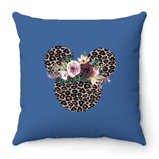 Disney Floral Throw Pillows, Disney Ears Throw Pillows