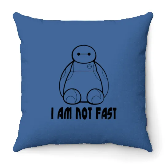 Cute I'm Not Fast Disney Baymax Throw Pillows, Baymax I'm Not Fat Disney Throw Pillows, Baymax Throw Pillows, Chubby Baymax Throw Pillows, Disney Gift