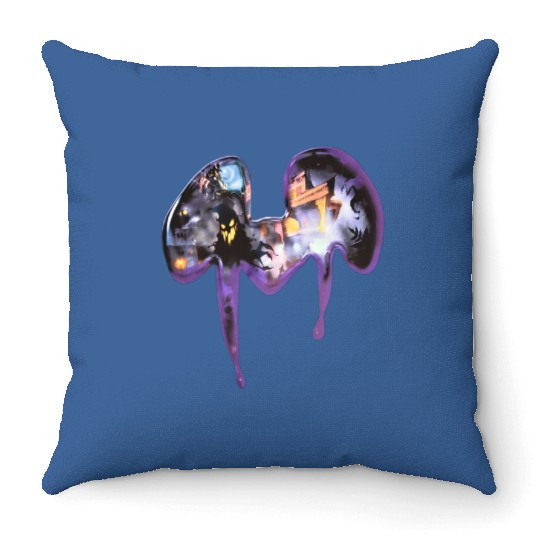 Disney Epic Mickey Mens Halloween Mickey Mouse Ears With Ghosts Throw Pillows
