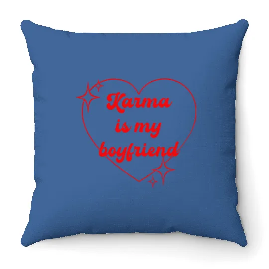 Discover Karma is my Boyfriend Throw Pillows, Taylor Taylor version Merch Throw Pillows