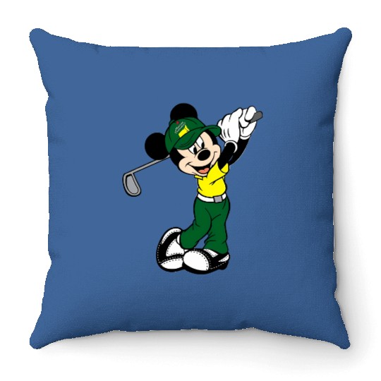 Colors Mickey Golf Throw Pillows, Disney Family Matching Throw Pillows