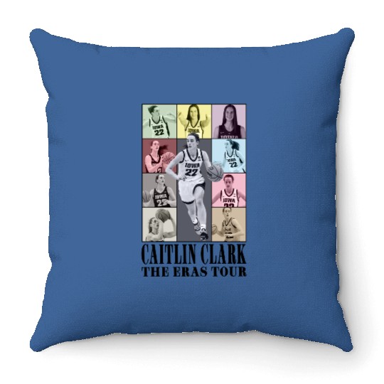 Discover Funny Caitlin Clark The Eras Tour Throw Pillows