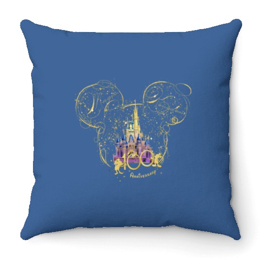 Magic Kingdom Throw Pillows, Disney 100th Anniversary Throw Pillows, Disney Castle Throw Pillows