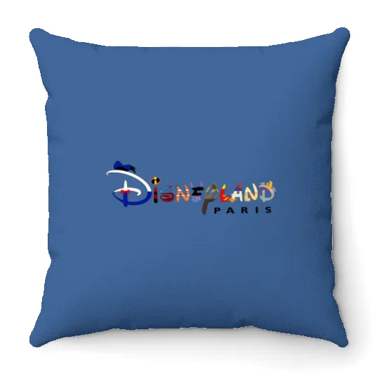 Disney Paris Throw Pillows, Cute Disney Paris Throw Pillows, Disneyland Paris Throw Pillows