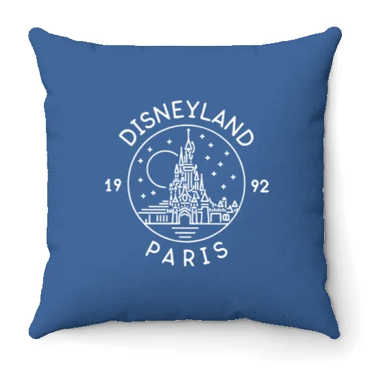Disneyland Paris 1992 Vintage Throw Pillows