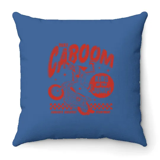 Disney Toy Story Throw Pillows, Duke Caboom Throw Pillows, Duke Caboom King Of The Jump Throw Pillows