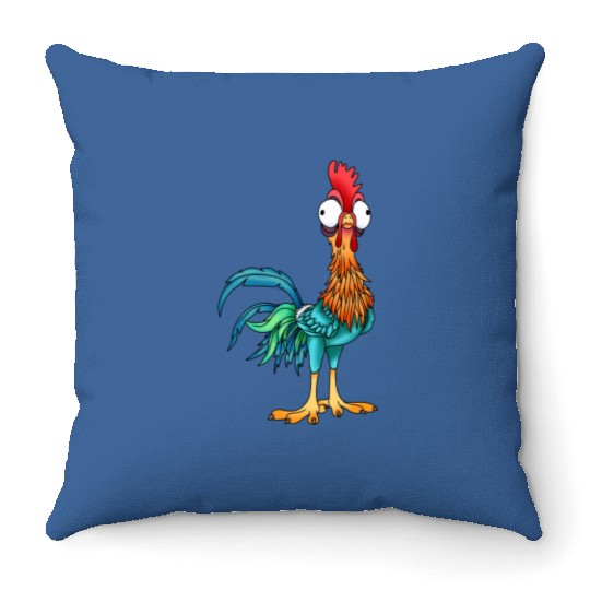 Disney Moana Cute Hei Hei Chicken Portrait Throw Pillows,  WDW Magic Kingdom Disneyland Family Vacation Holiday Gift
