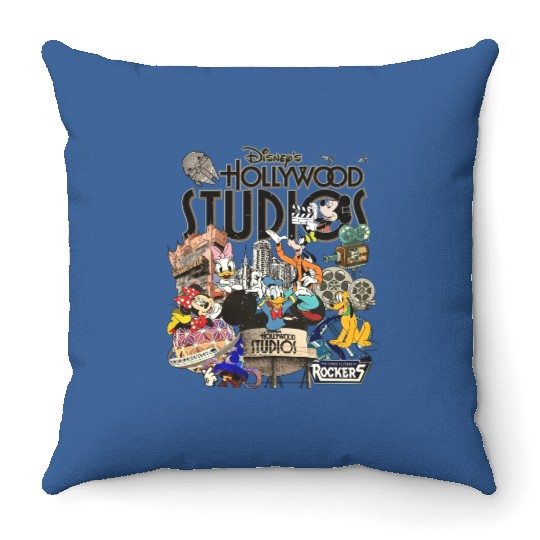 Vintage Disney Hollywood Studios Throw Pillows