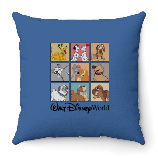 Disney Dogs Throw Pillows, Disney Pets Throw Pillows