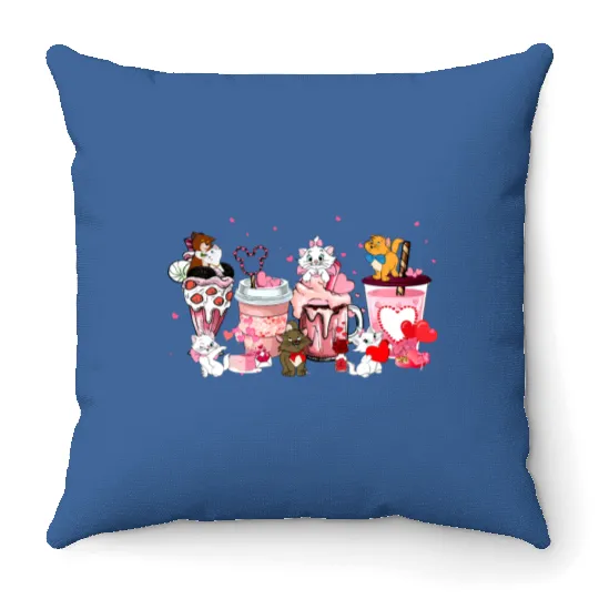 Disney The Aristocrats Valentine Coffee Throw Pillows