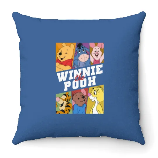 Winnie The Pooh Throw Pillows, Winnie The Pooh Throw Pillows, Winnie the Pooh Theme Disney Family Throw Pillows