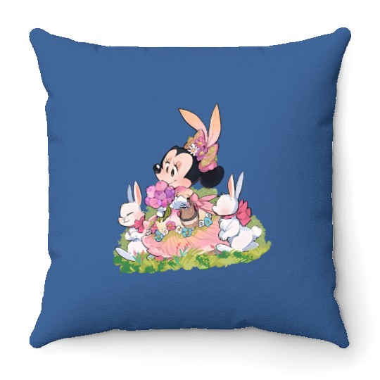 Minnie Mouse Easter Throw Pillows, Disney Easter Throw Pillows