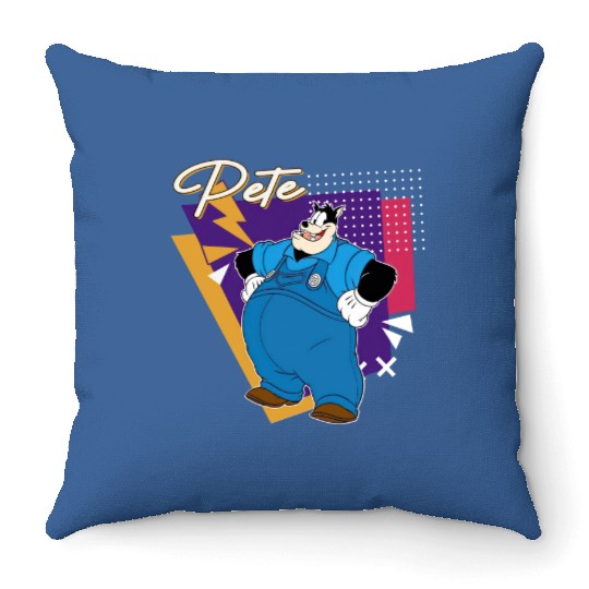 Retro 90s Dogface Pete Disney Ducktales Villains Throw Pillows