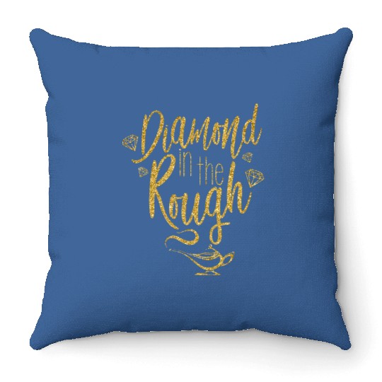 Discover Diamond in the rough Throw Pillows, Disney Throw Pillows for women, Aladdin Throw Pillows, Jasmine Throw Pillows