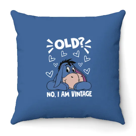 Eeyore Old No I Am Vintage , Eeyore Throw Pillows,  Winnie The Pooh Eeyore, Disney Eeyore