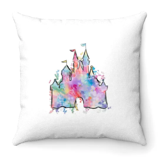 Watercolor Disney Castle - Muscle Tank, Magical Castle, Disney Throw Pillows, Disney Cinde, Disney Matching, Disney Princess, Women's Disney.