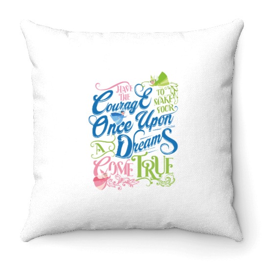 Sleeping Beauty Fairy Godmothers  Throw Pillows, Flora Fauna Merryweather Disney Throw Pillows