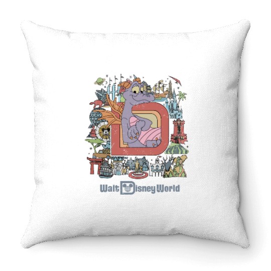 Disney Epcot Figment Throw Pillows, Disney Figment Throw Pillows