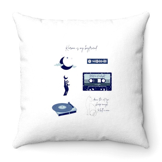Discover Midnights - Taylor Collage Aesthetic Throw Pillows