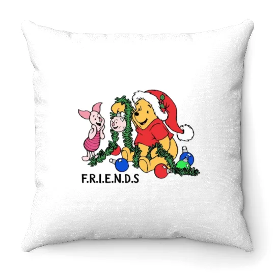Winnie the pooh , Disney Winnie The Pooh , Winnie The Pooh Family , Disney Christmas Throw Pillows