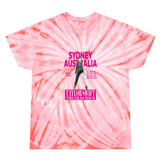 Eras Tour - Sydney, Australia - Pink Tie Dye T-Shirts