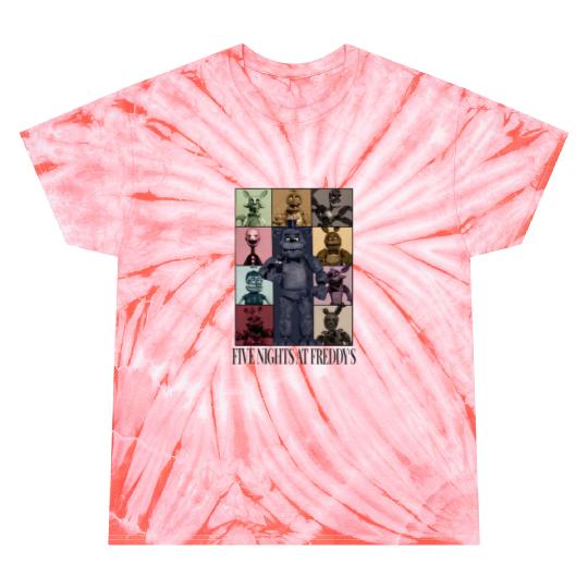 Five Nights At Freddys Eras Tour Tie Dye T-Shirts