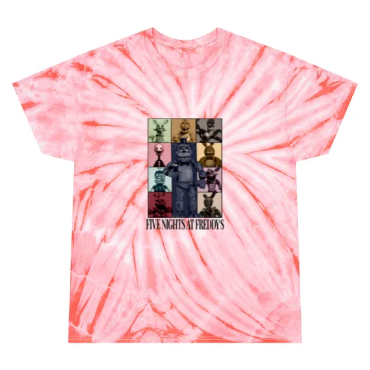 Five Nights At Freddys Eras Tour Tie Dye T-Shirts