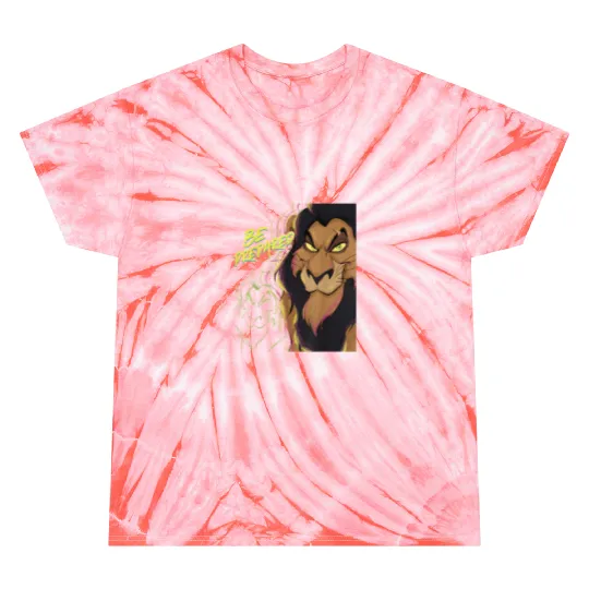 Disneys The Lion King Scar Be Prepared Villains Halloween 3410 Tie Dye T-Shirts
