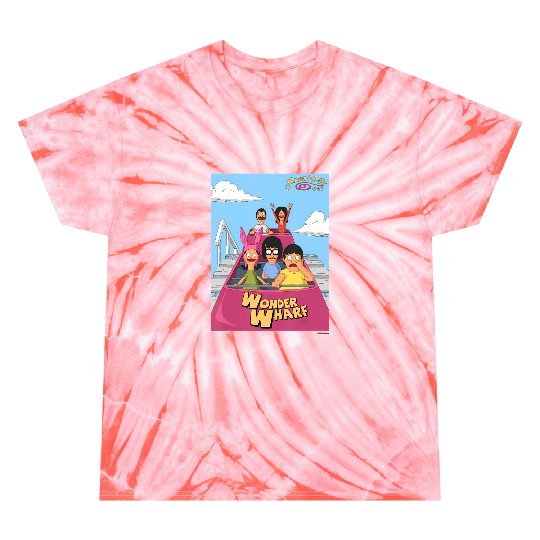 the bobs burgers movie wonder wharf roller coaster Tie Dye T-Shirts