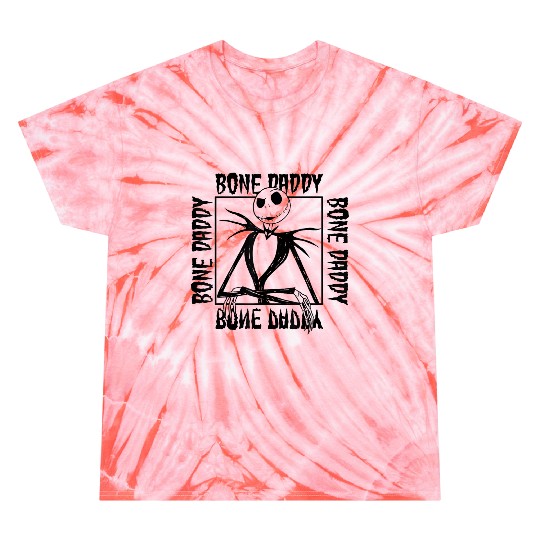 disneys The Nightmare Before Christmas Jack Bone Daddy Frame Tie Dye T-Shirts