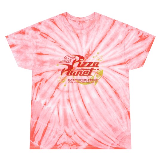 disneys Toy Story Vintage Pizza Planet Logo Raglan Tie Dye T-Shirts