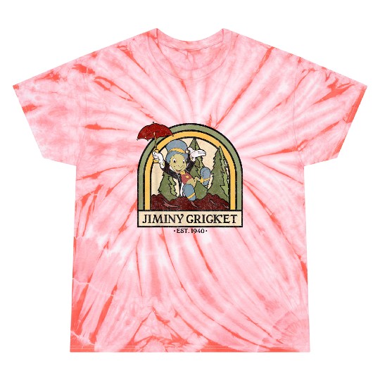 disneys Pinocchio Jiminy Cricket Established 1940 Tie Dye T-Shirts