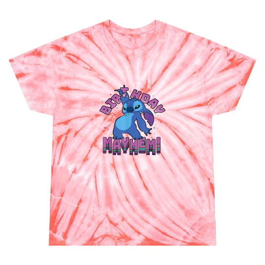 Disney Lilo & Stitch Disco Dance Birthday Mayhem Tie Dye T-Shirts