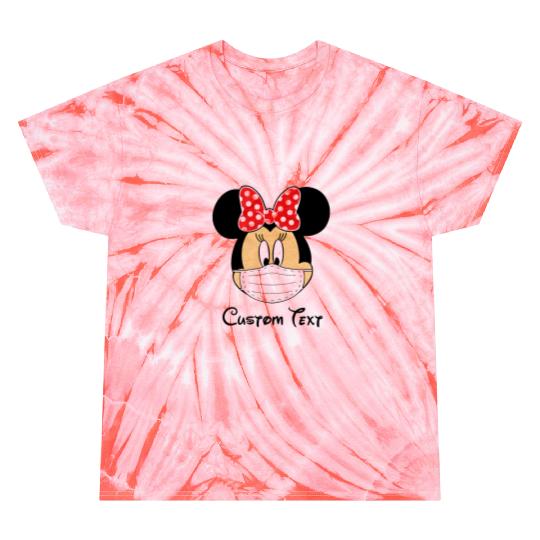 CUSTOM Disney T-Shirt - Mickey Mouse and Minnie Mouse with a Mask - Quarantine - Social Distancing - Wear a mask - 6 feet apart 2020 - 2021 Tie Dye T-Shirts