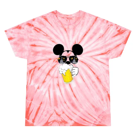 Mickey Beer Minnie, Epcot Drinking Around The World , Drinking Around the world checklist, Disney Couple s Tie Dye T-Shirts