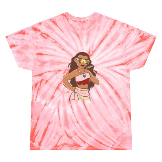 Disney Moana Cool Chillin On The Island Big Chest PortraitGifts Trends Tie Dye T-Shirts