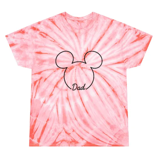 Disney Mickey And Friends Dad Mickey Art Line Pocket Logo Gifts Trends Tie Dye T-Shirts