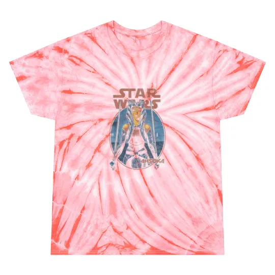 Stars Wars Classic Ahsoka Tano Twin Sabers Vintage disneys Tie Dye T-Shirts