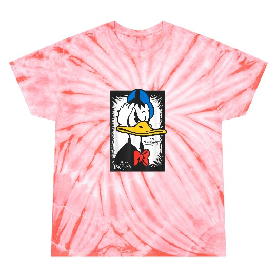 disneys Donald Duck 90th Anniversary Since 1934 Vintage Art Tie Dye T-Shirts