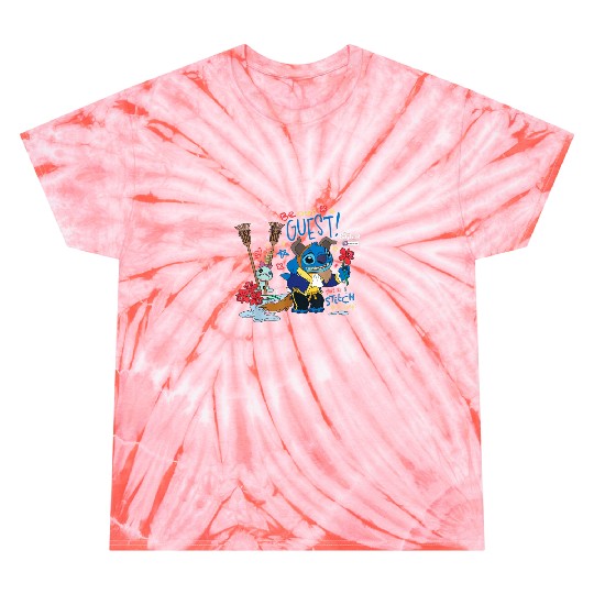 Disney 100 Stitch in Costume The Beast Be Our Gu Tie Dye T-Shirts