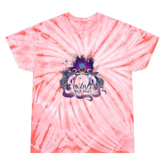 disneys Villains Ursula 80's Style Portrait Tie Dye T-Shirts