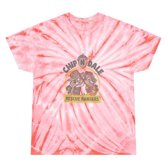 disneys Chip 'n' Dale Rescue Rangers Iconic Logo Tie Dye T-Shirts