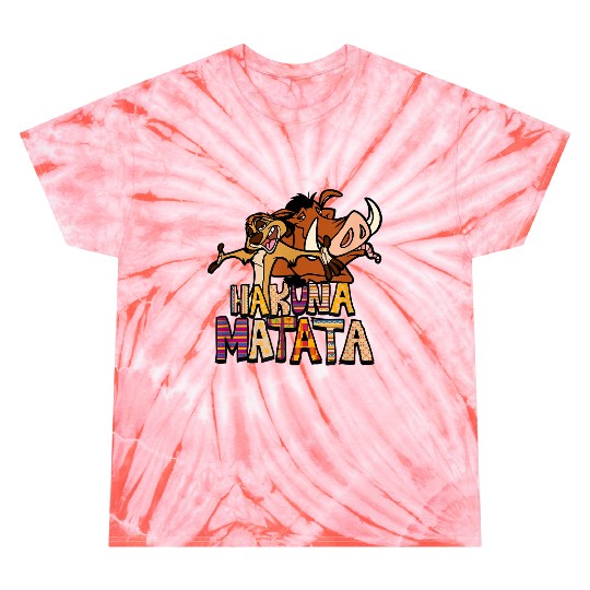 disneys The Lion King Hakuna Matata Timon Pumbaa Sassy Shot Tie Dye T-Shirts
