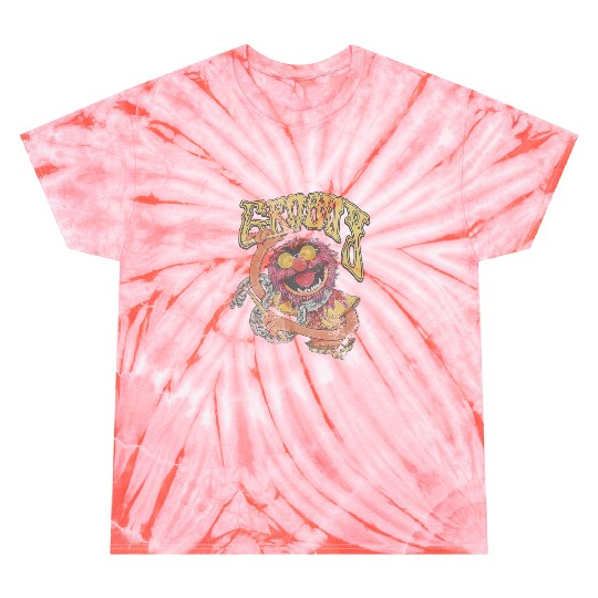 disneys The Muppets Groovy Animal 60's Style Distressed Tie Dye T-Shirts