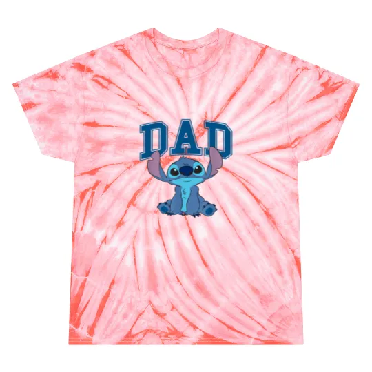 Disney Lilo & Stitch Vintage Dad Cool Stitch Col Tie Dye T-Shirts