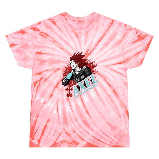 Disneys Kingdom Hearts Axel Got It Memorized Tie Dye T-Shirts