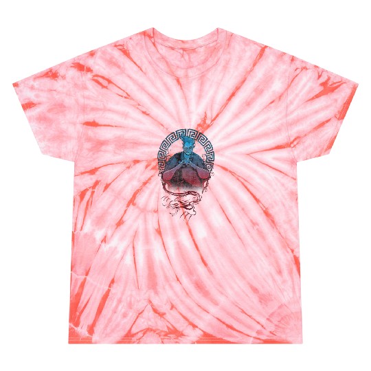 Disney Hercules Hades Geometric Framed Portrait Tie Dye T-Shirts