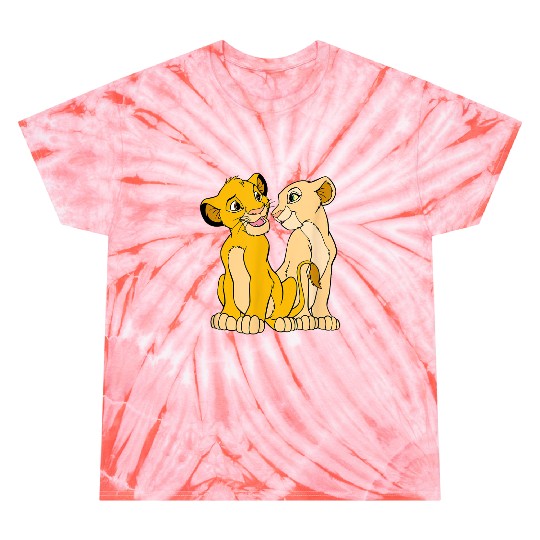 Disney The Lion King Cute Simba Nala Big Chest Portraits gifts trends Tie Dye T-Shirts